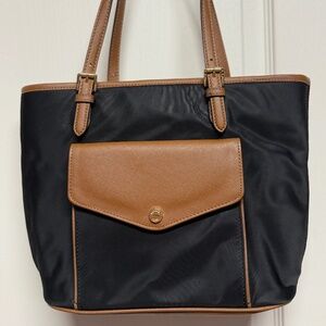 Michael Kors leather canvas bag